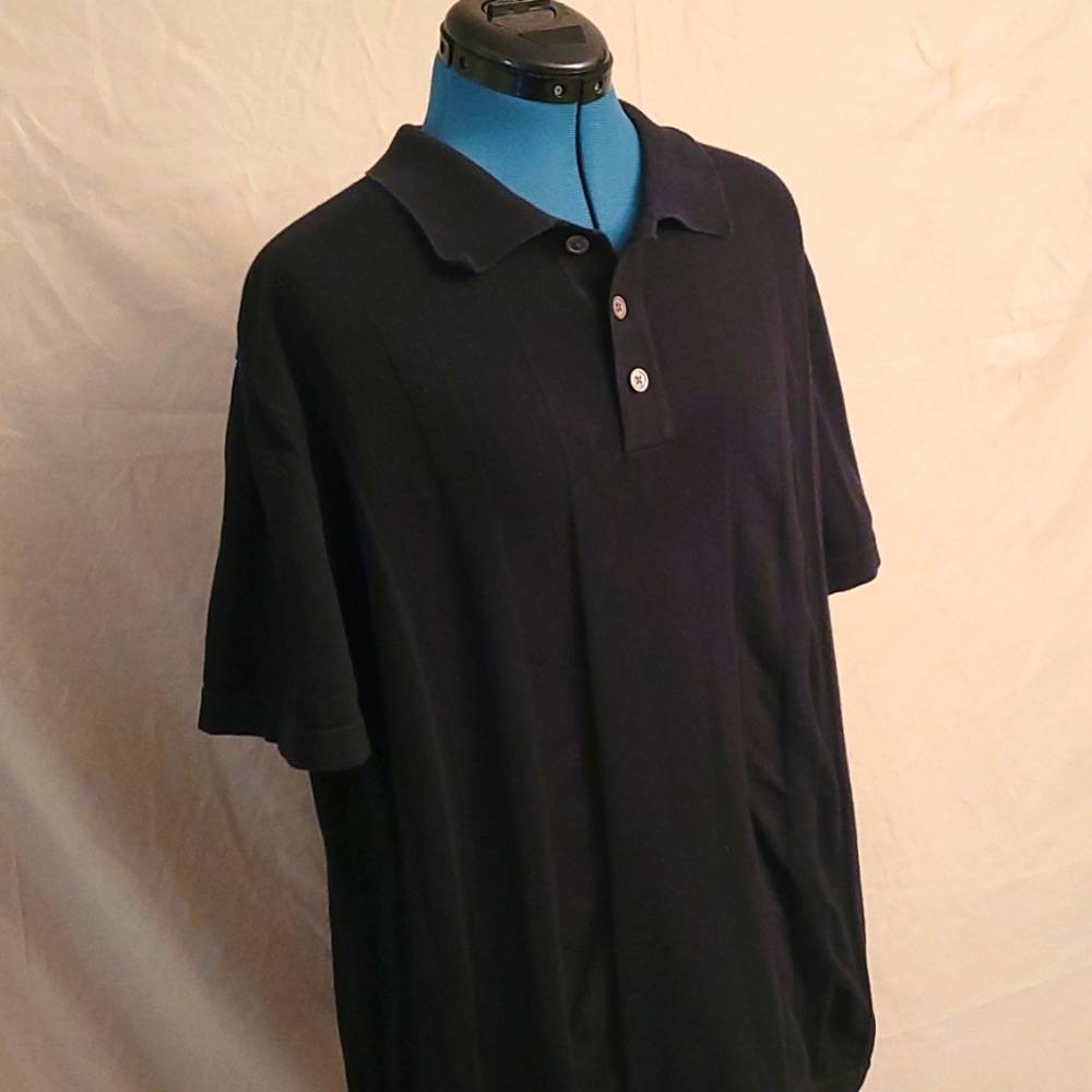 Buy 1 get 2nd 50% Off: Banana Republic - Black Polo Men's Size XL